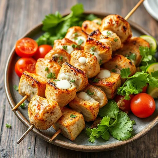 Шашлык из индейки в йогуртовом маринаде
