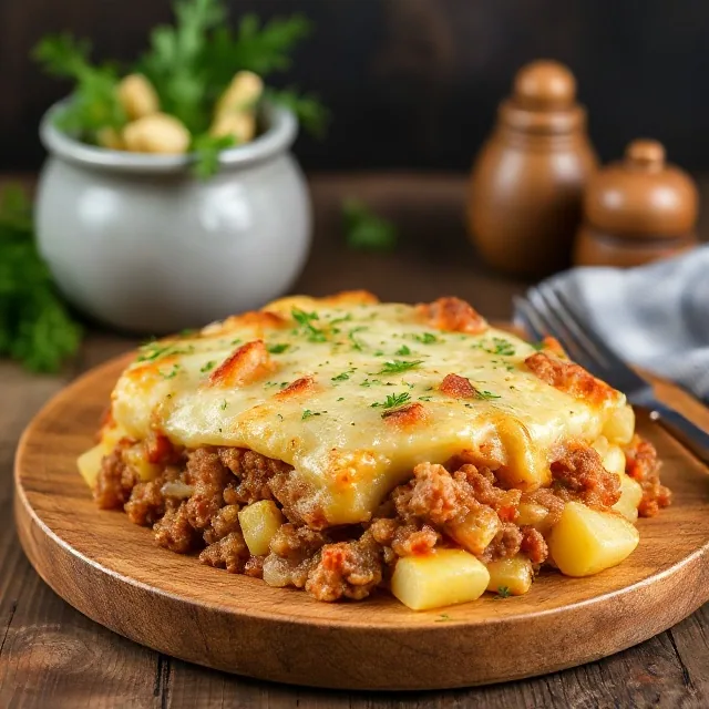 Картофельная запеканка с фаршем